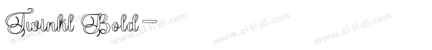 Twinkl Bold字体转换